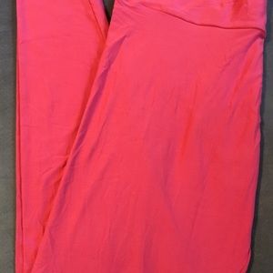 LuLaRoe TC Leggings EUC, Pink